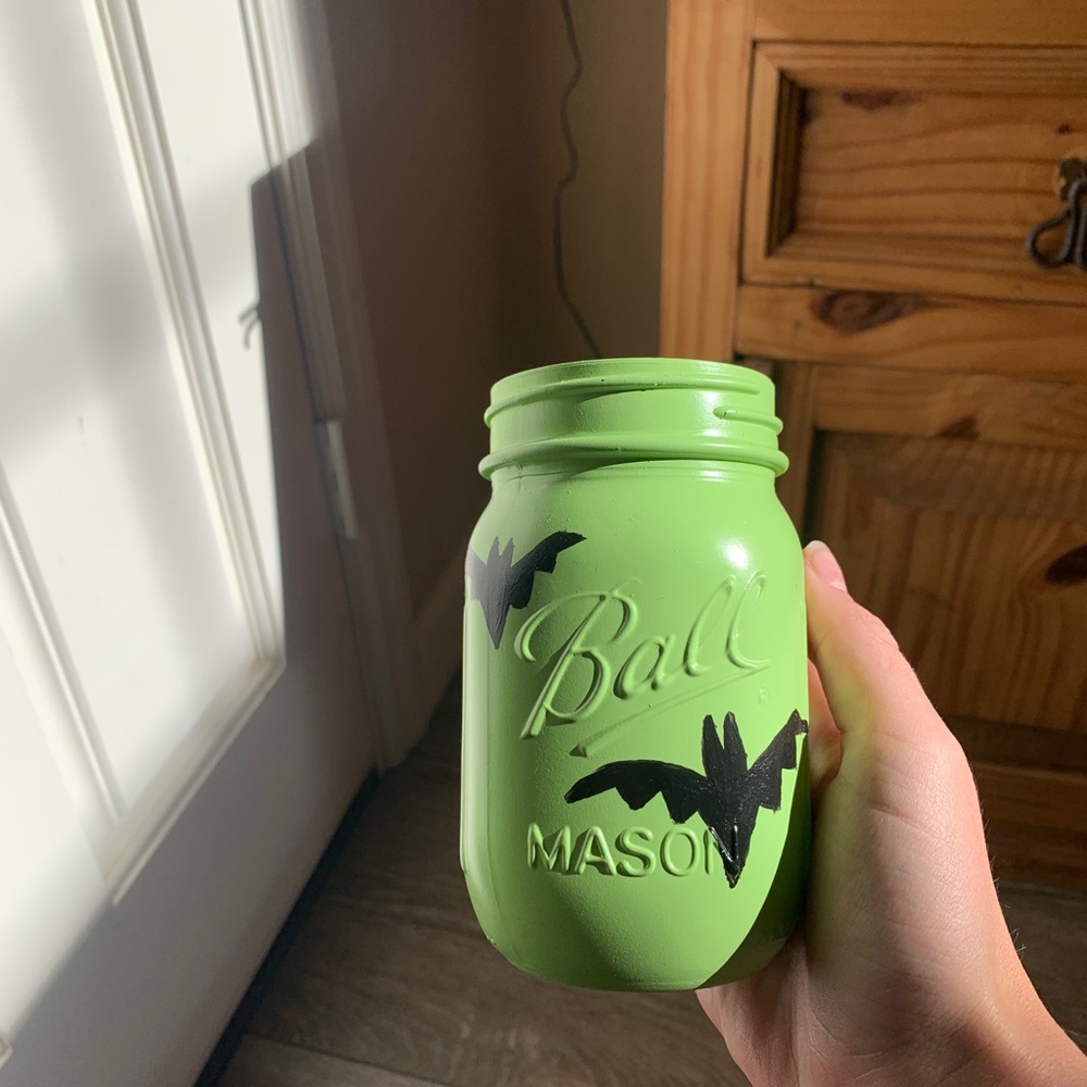 The Spooky Bat Mason Jar 🦇🖤